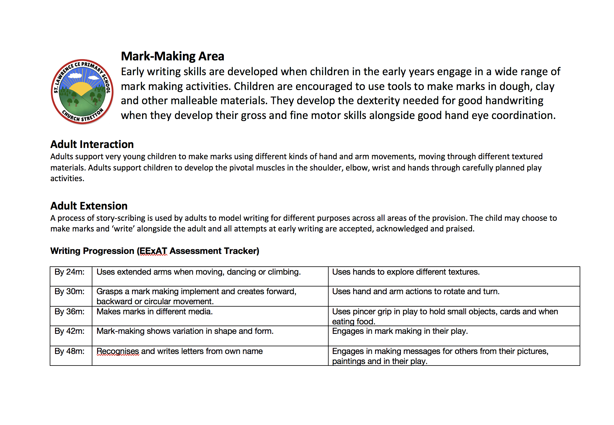 Continuous Provision - Mark Making